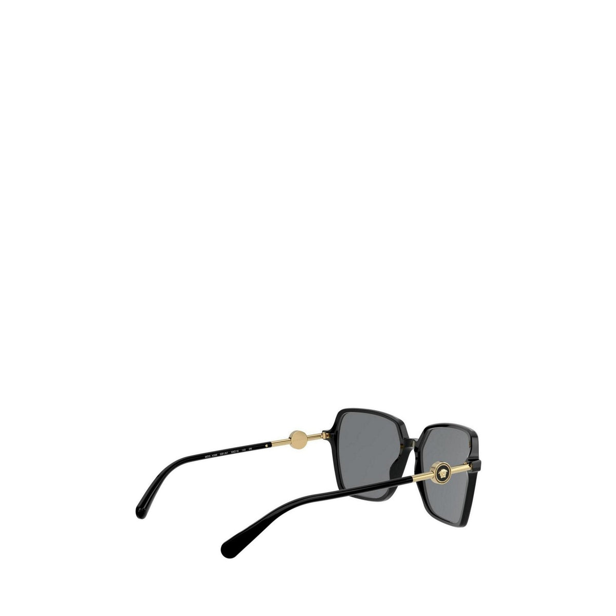 Versace — Lunettes de soleil carrées en acétate noir 58 mm femme — vue 4