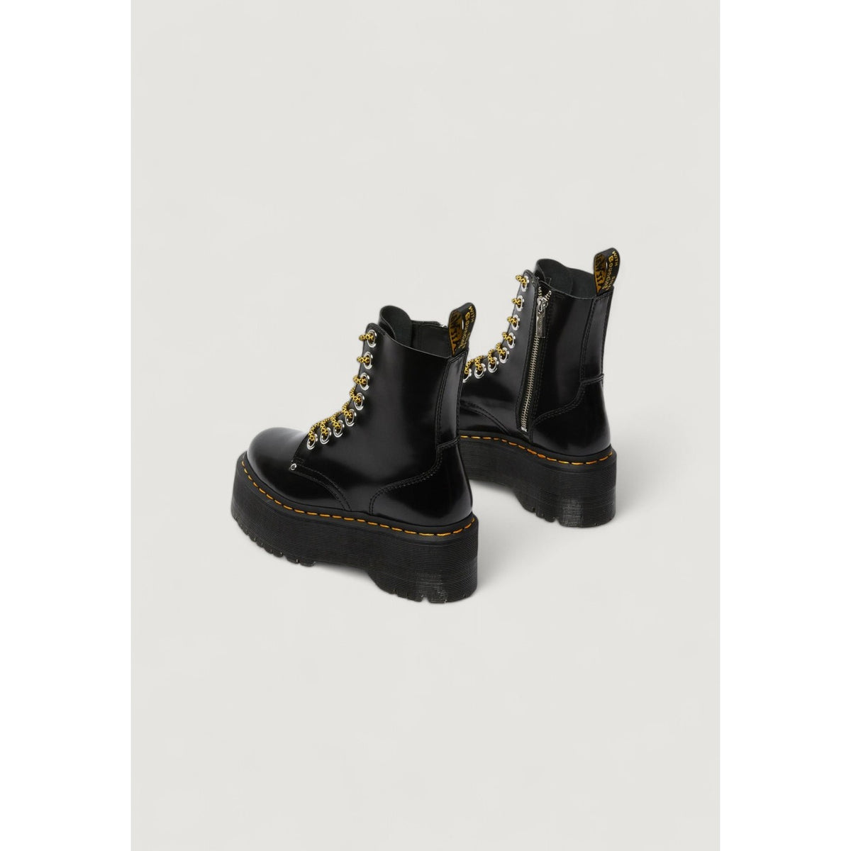 Dr. Martens — Bottes réf. 25566001 en cuir noir femme — vue 3