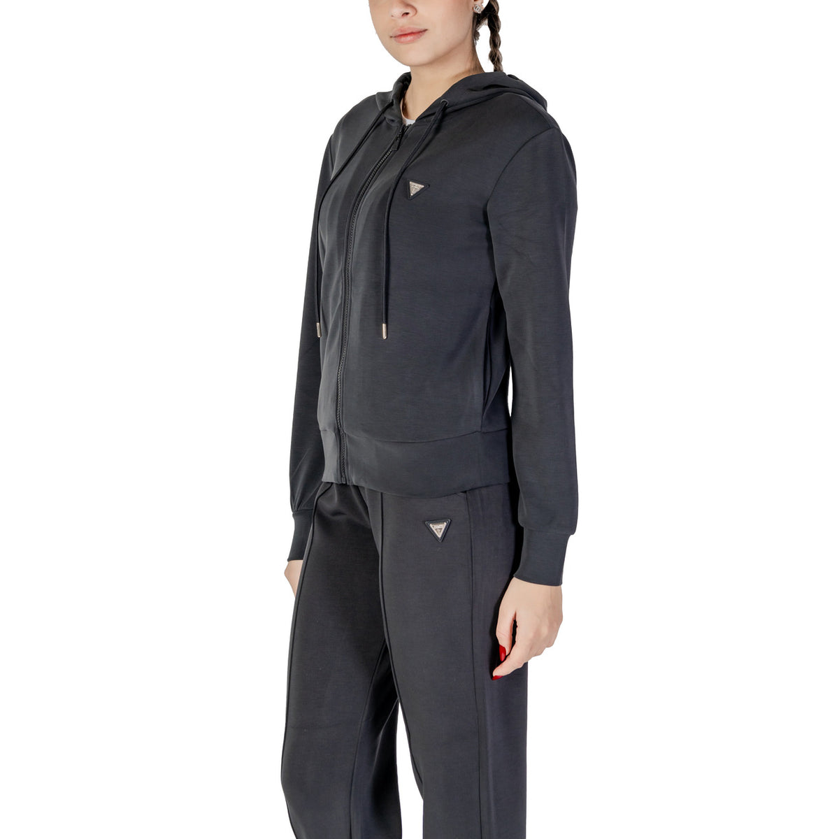 Guess Active — Zwarte hoodie voor dames V4YQ06 KCAY2 — afbeelding 3
