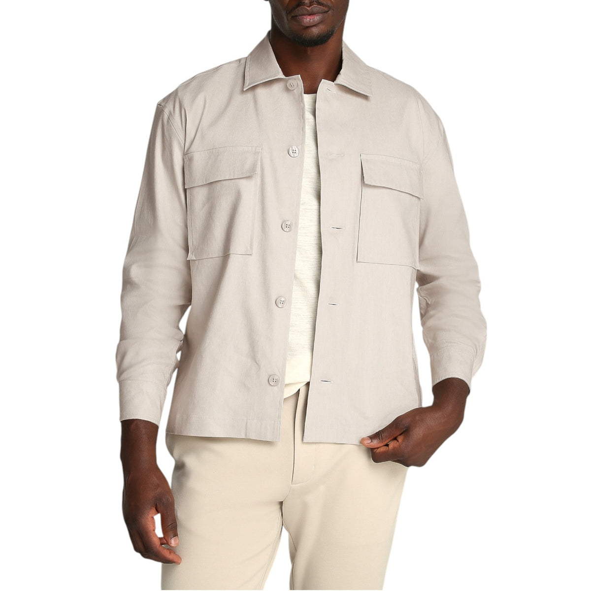 Calvin Klein — Chemises beige réf. K10K114191 homme