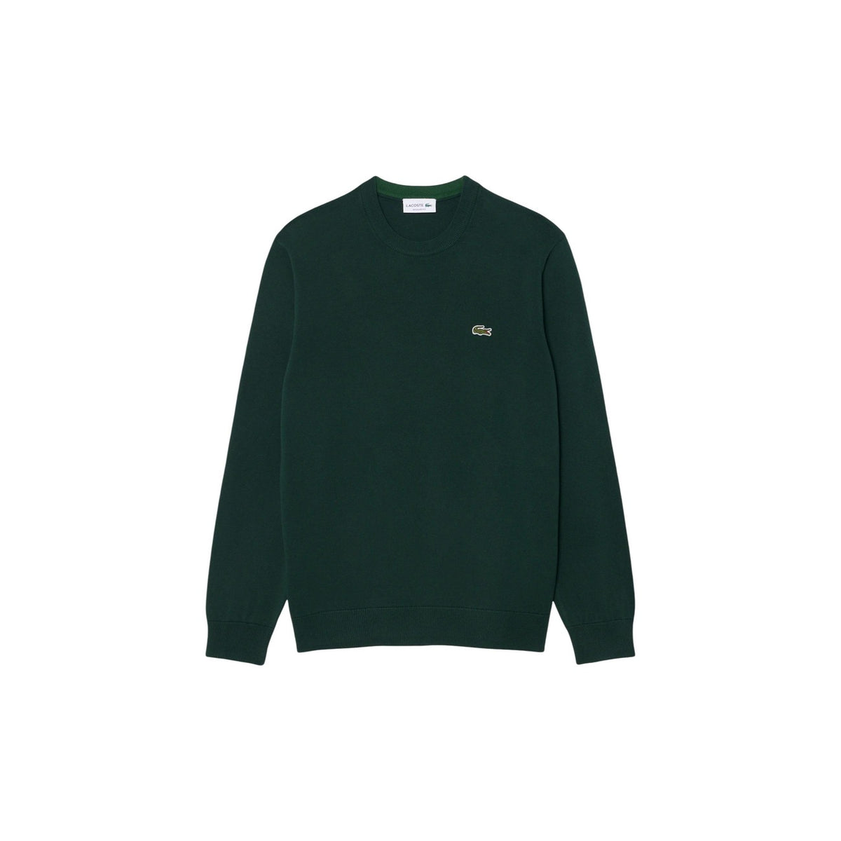 Lacoste — Pull AH3225 vert en laine mélangée homme — vue 4
