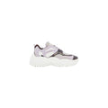 Armani Exchange — Lage geometrische sneakers voor dames in het lila