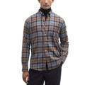 Barbour — Portdown Tailored men's beige check shirt