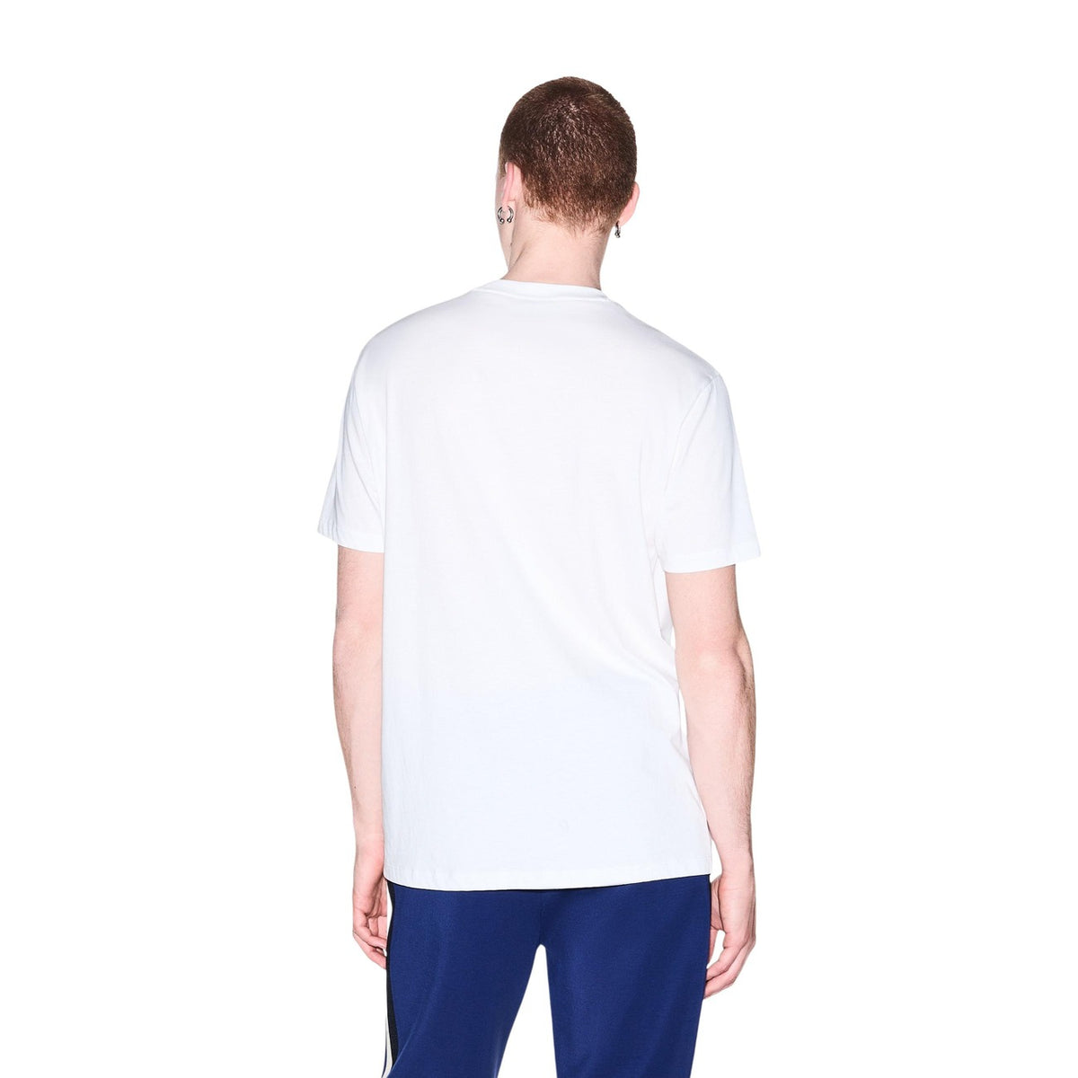 Armani Exchange — Men's white printed cotton T-shirt — view 4