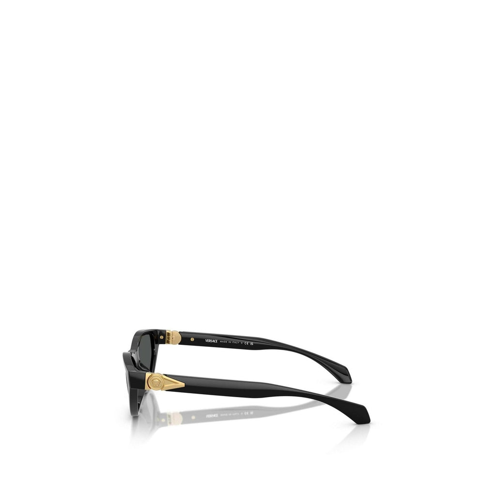 Versace — Women's black acetate cat-eye sunglasses — view 4
