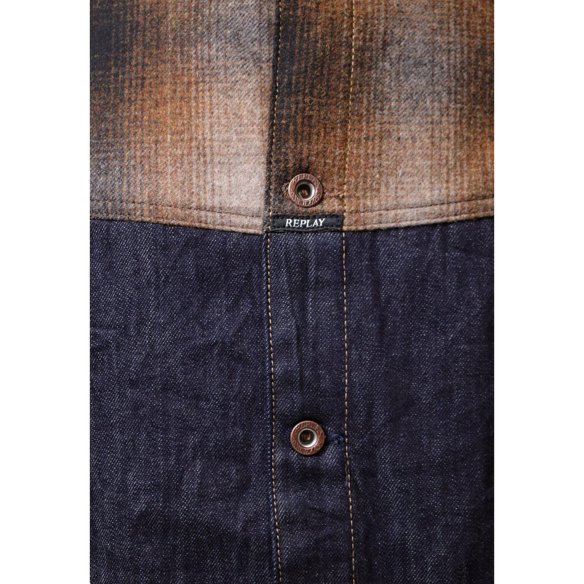 Replay — Veste en denim bleu homme — vue 5