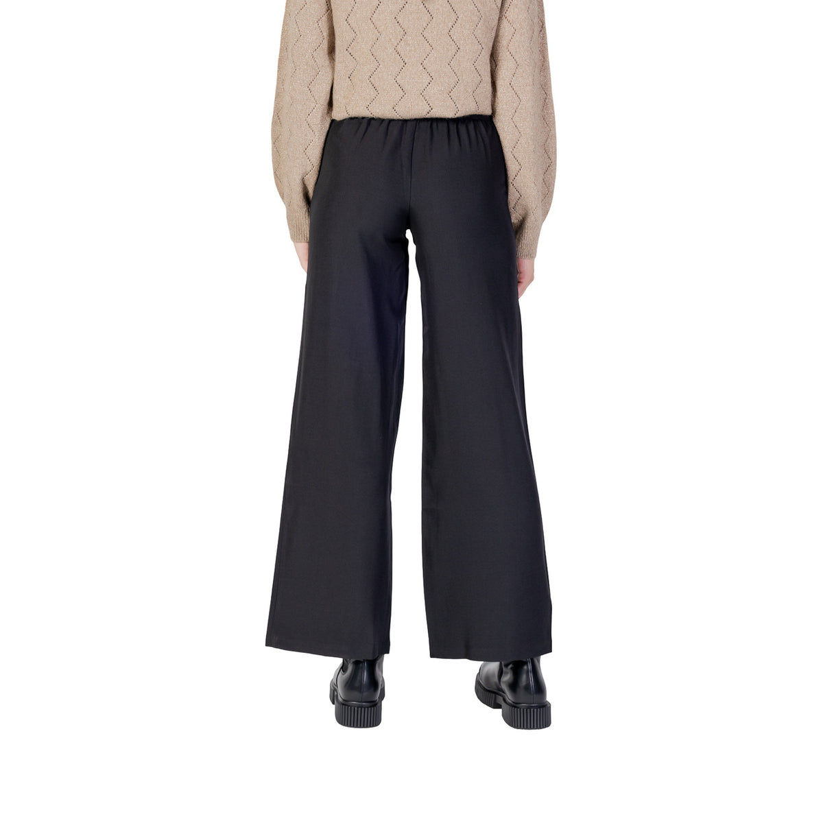 Jacqueline de Yong — Women's black Dora pants — view 4