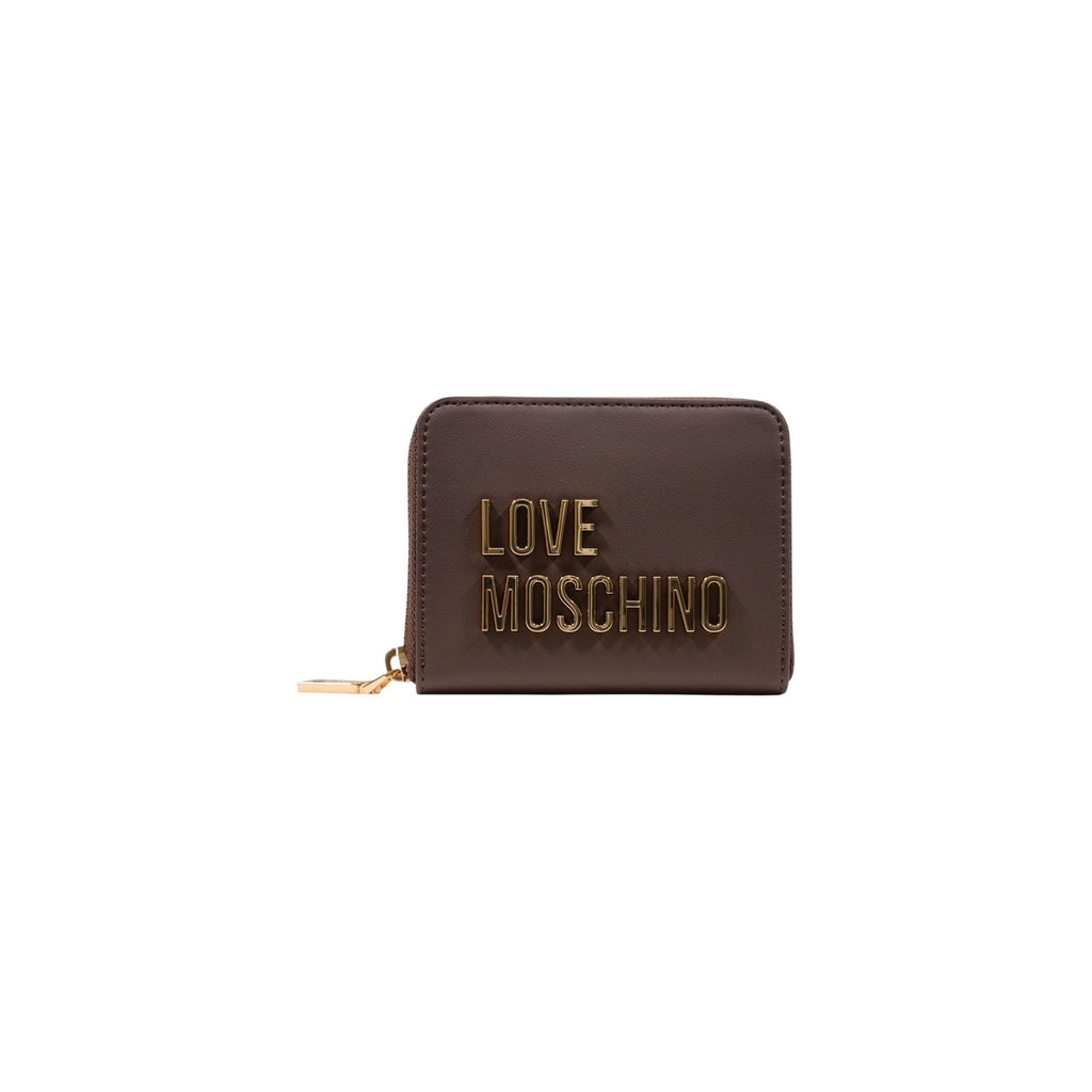 Love Moschino — Portefeuille marron 14 × 10 × 2 cm femme