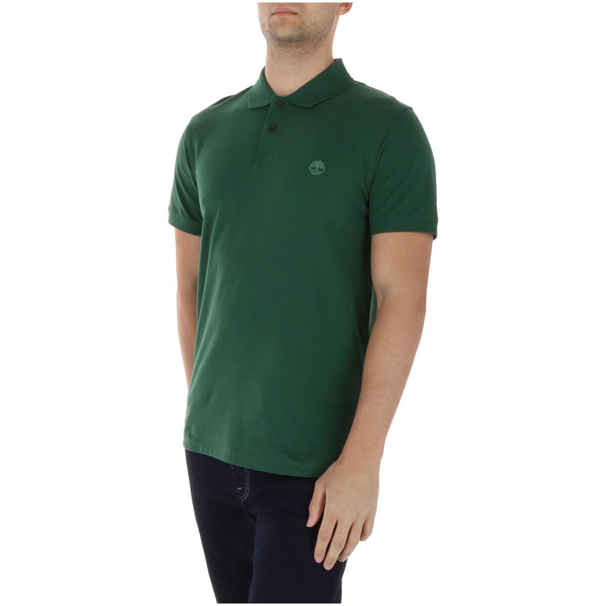 Timberland — Polo réf. TB0A6BX4A6X manches courtes vert homme — vue 3