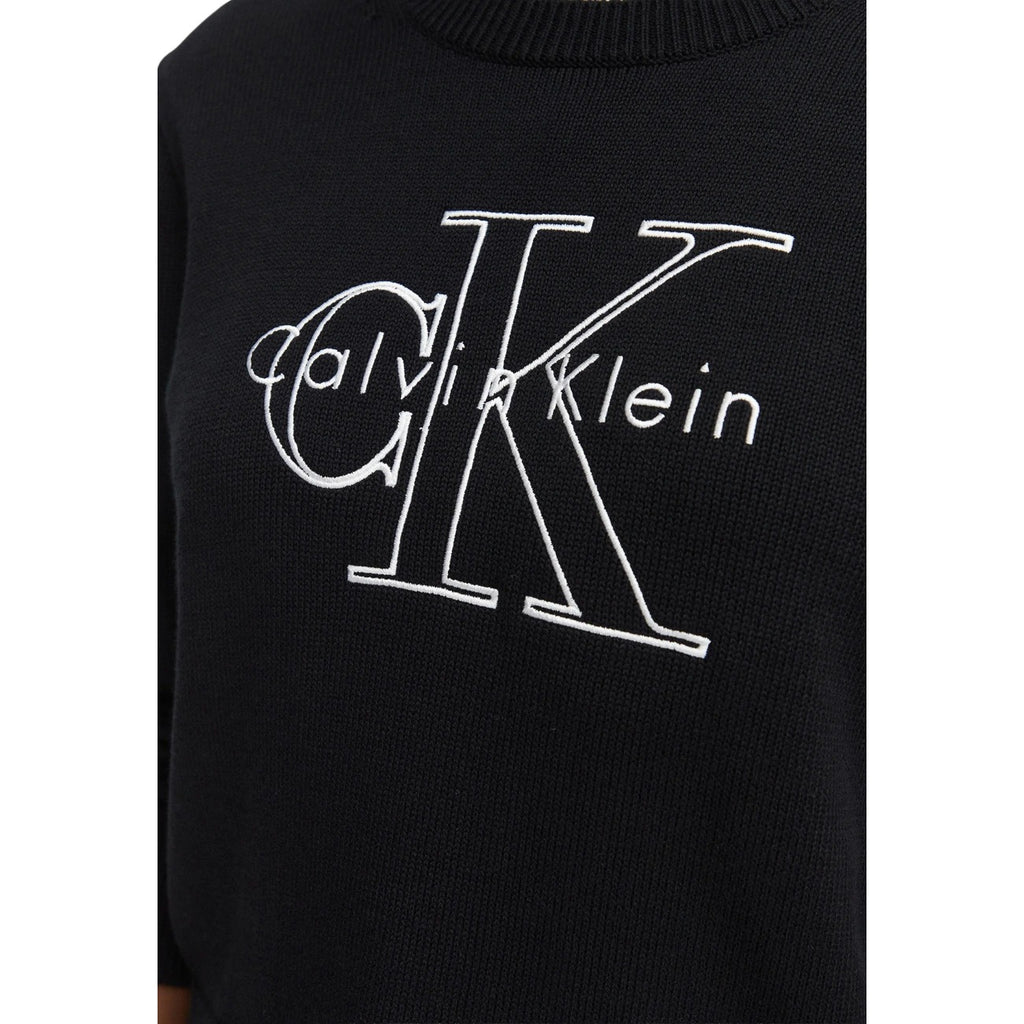 Calvin Klein Jeans — Pull noir à imprimé femme — vue 3