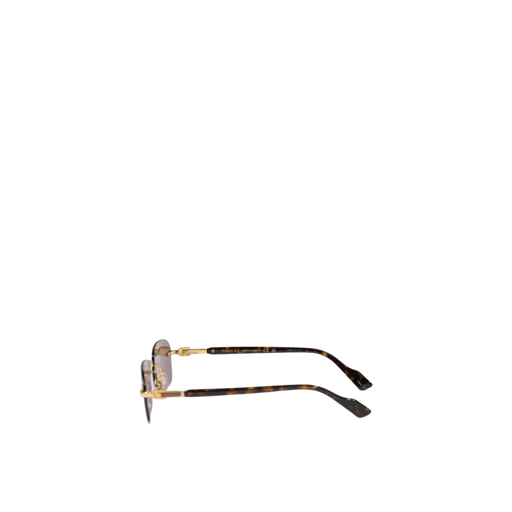 Gucci — Men's gold acetate sunglasses — view 5