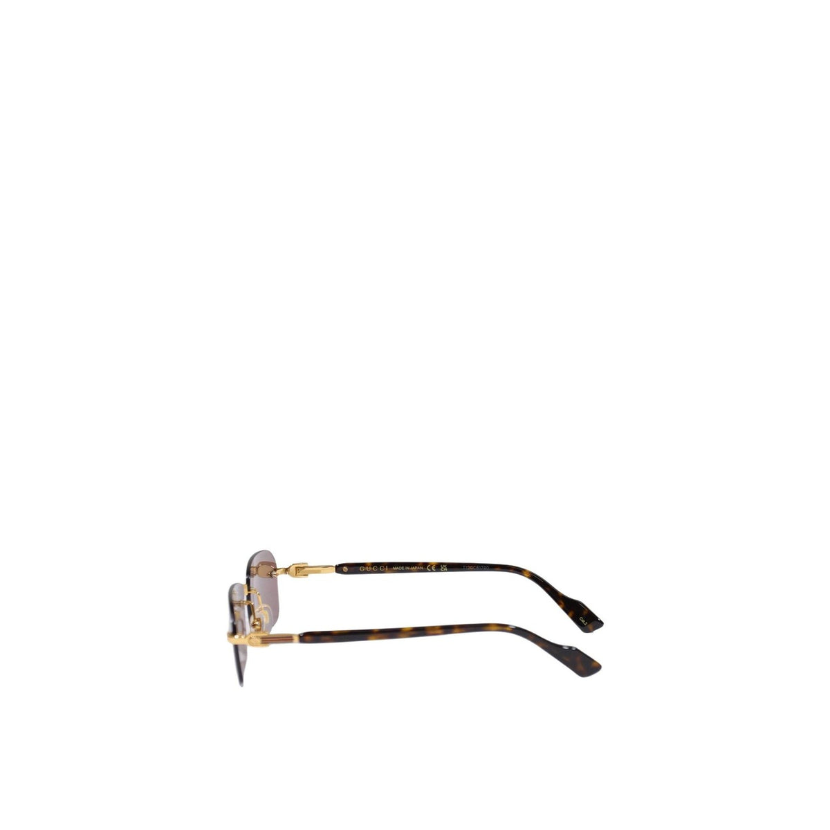 Gucci — Lunettes de soleil en acétate doré homme — vue 5