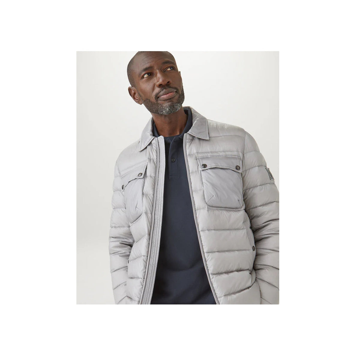 Belstaff — Polo manches longues bleu homme B_44827 — vue 5