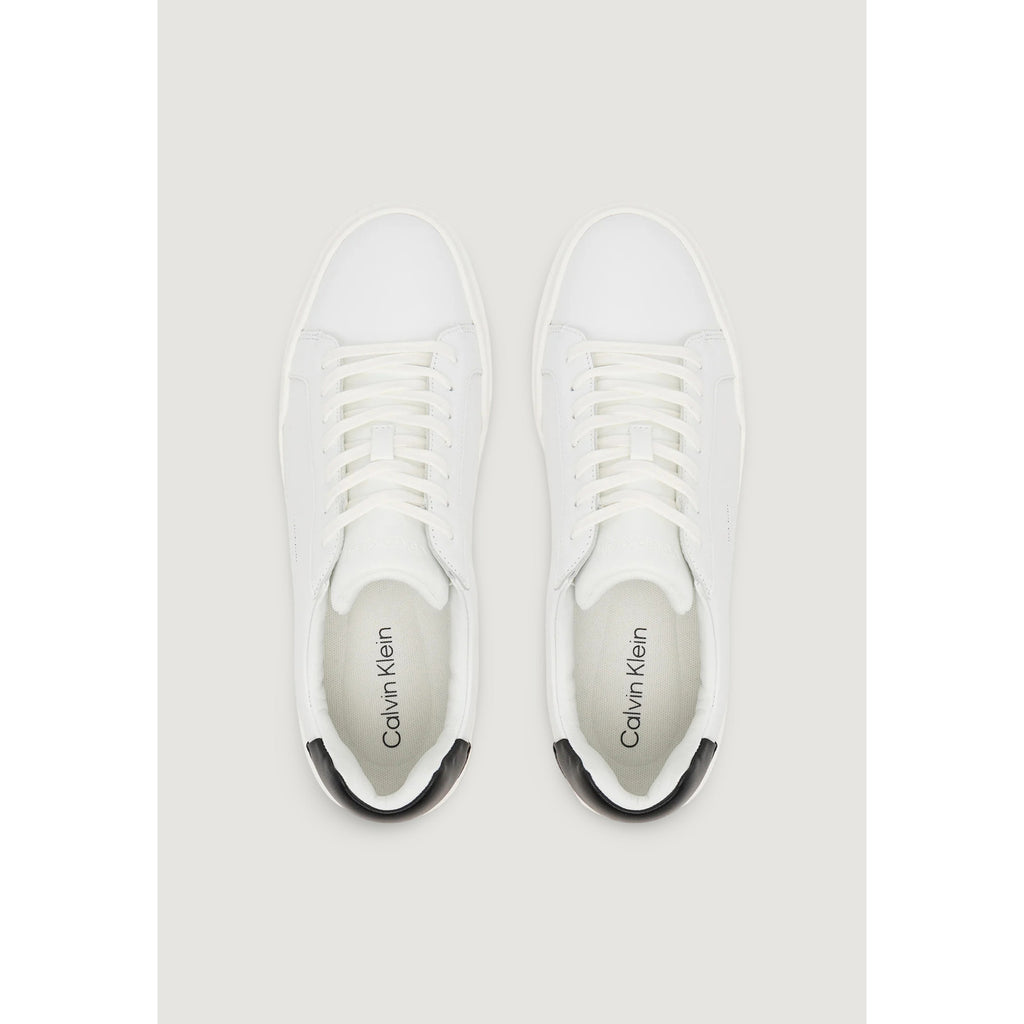 Calvin Klein Jeans — Men’s white leather lace-up sneakers — view 5