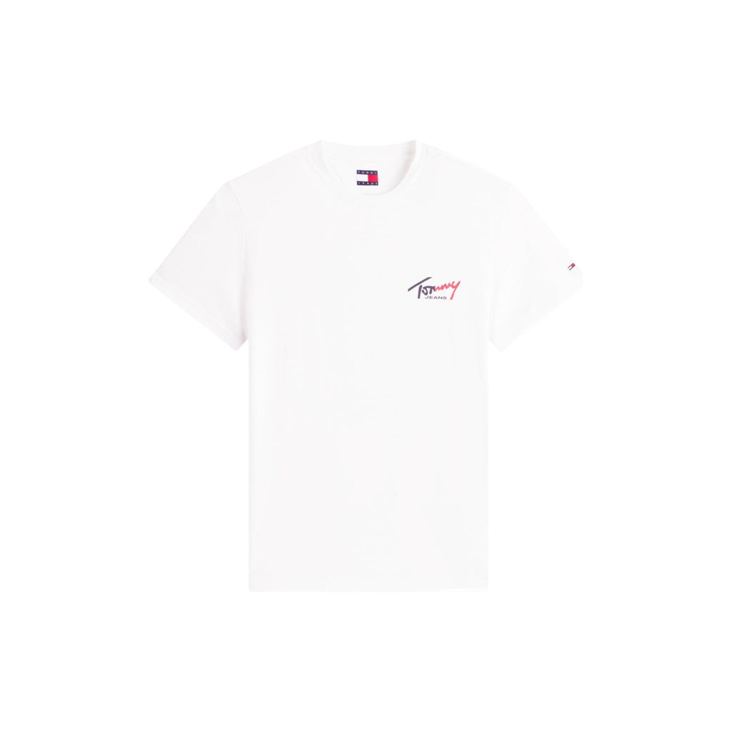 Tommy Jeans — T-shirt blanc en coton bio homme — vue 3