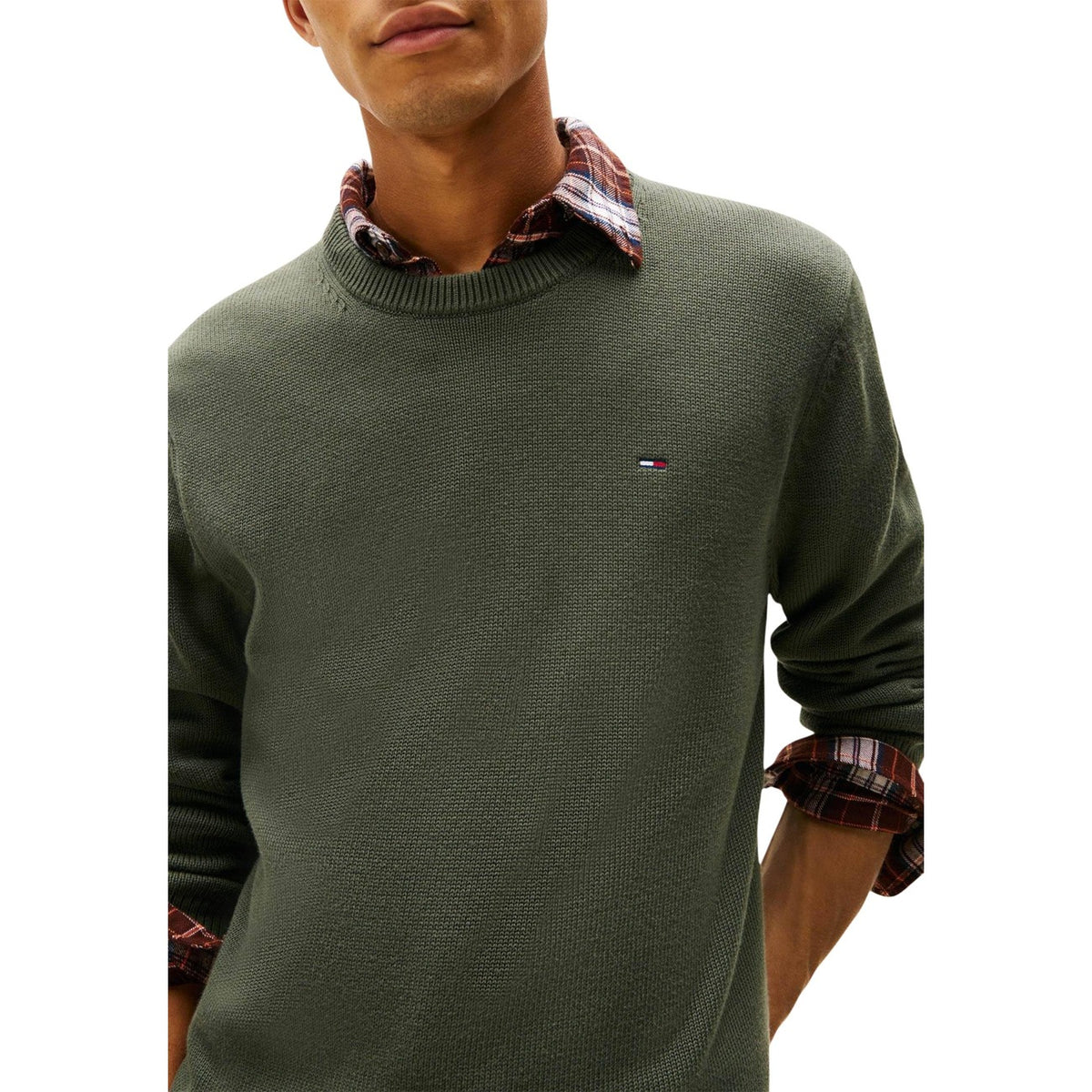 Tommy Jeans — Pull DM0DM21787 en coton bio homme