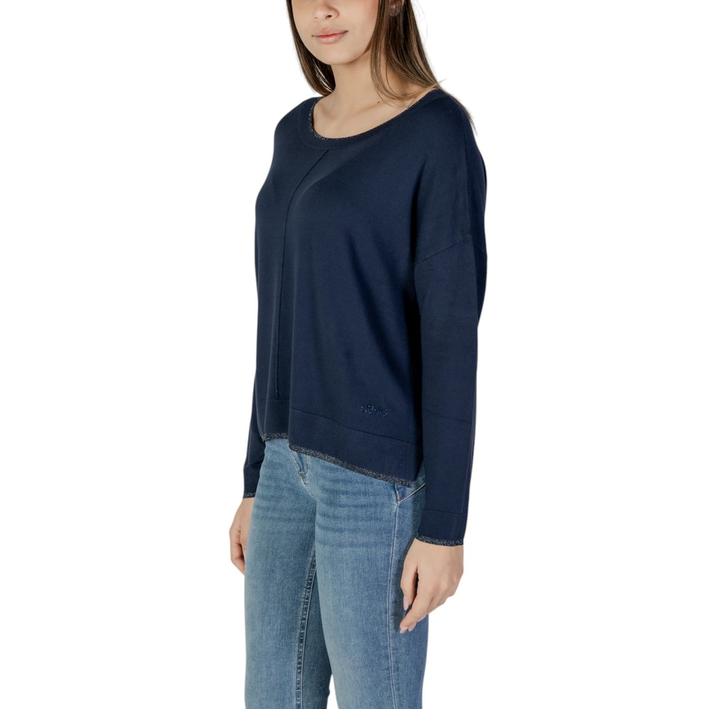Liu Jo — Pull bleu réf. WXX054MS49I femme — vue 2