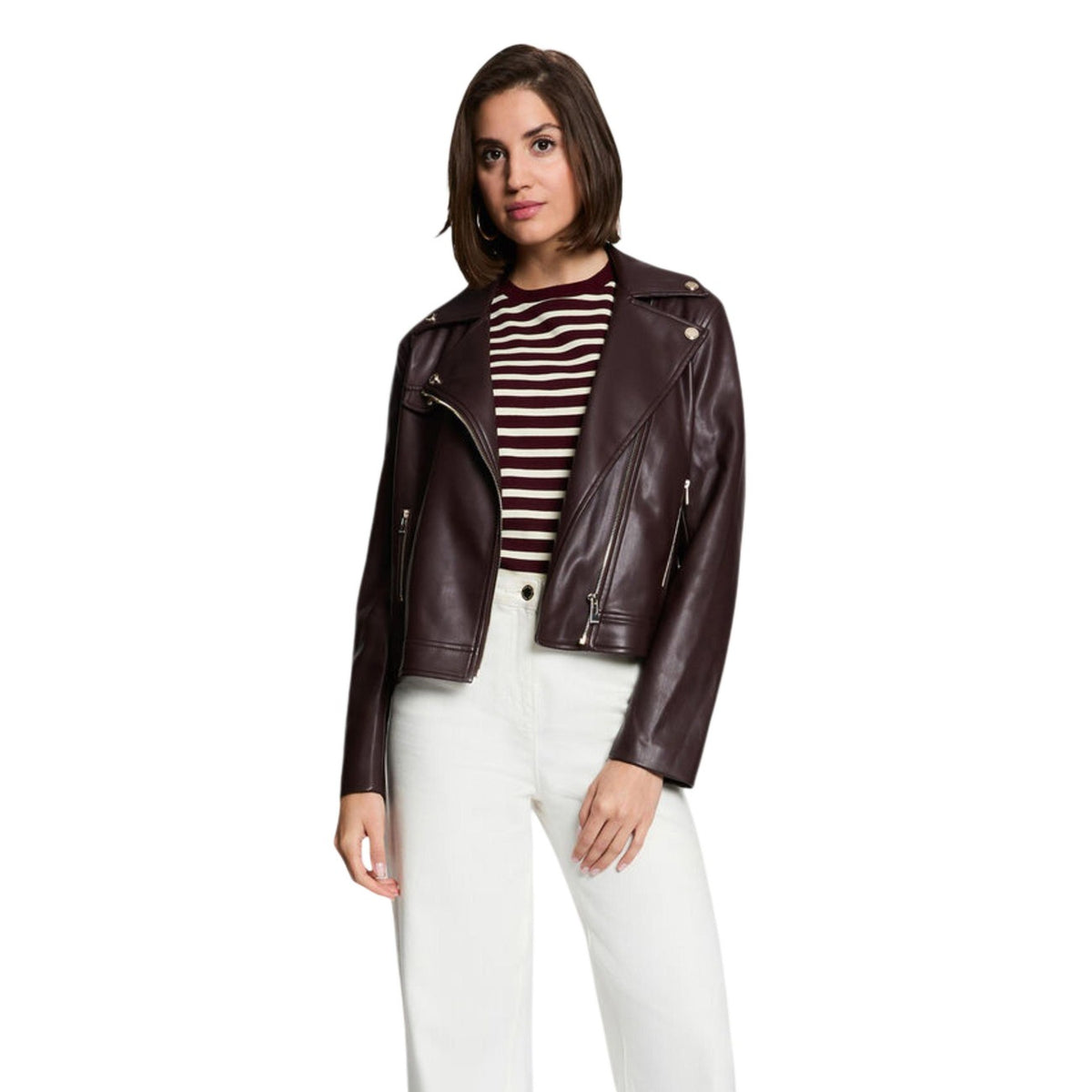 Morgan — Veste bordeaux femme