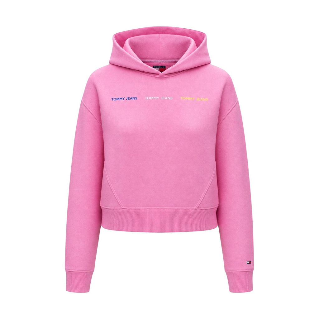 Tommy Jeans — Women’s pink hoodie — view 4
