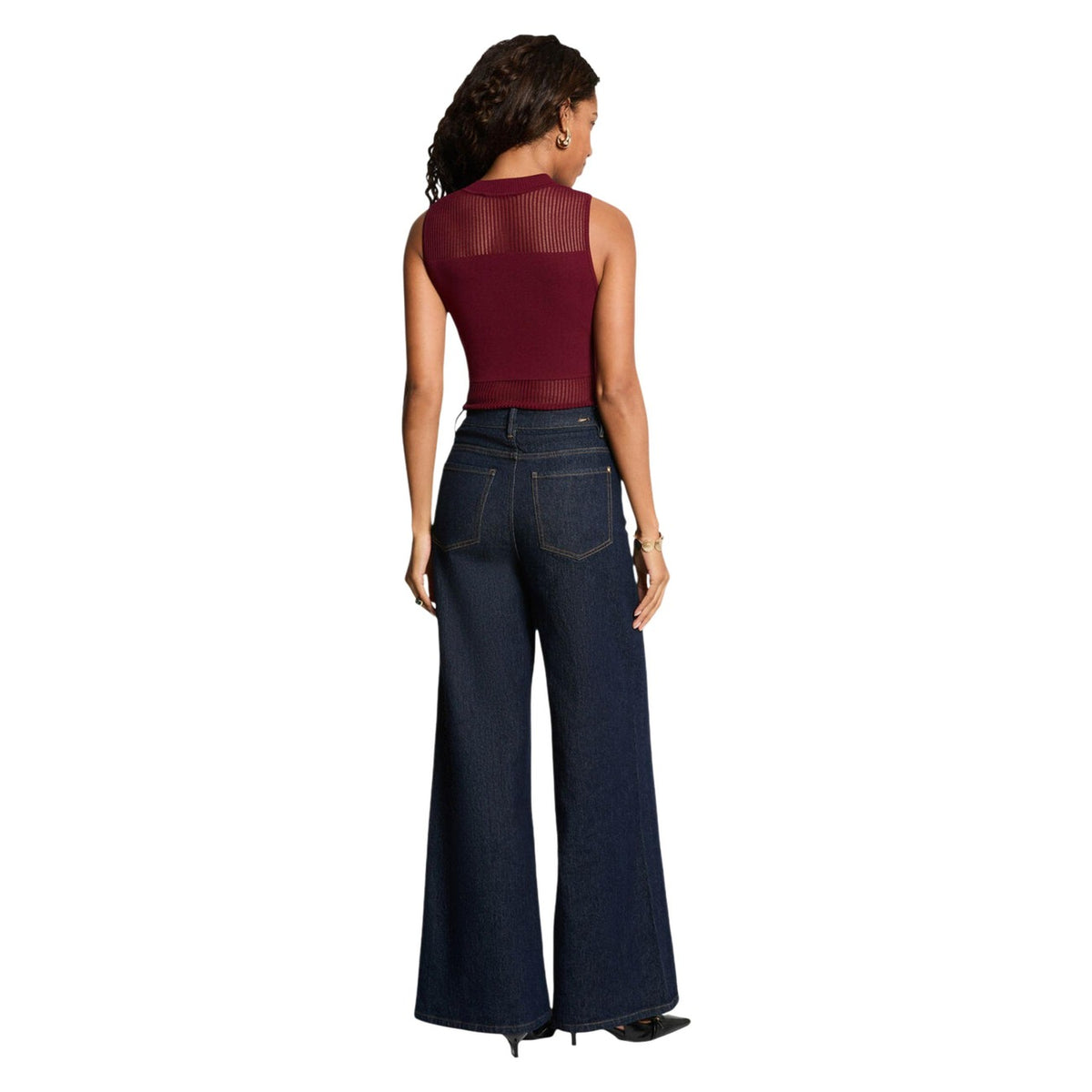 Morgan — Débardeur bordeaux femme — vue 2