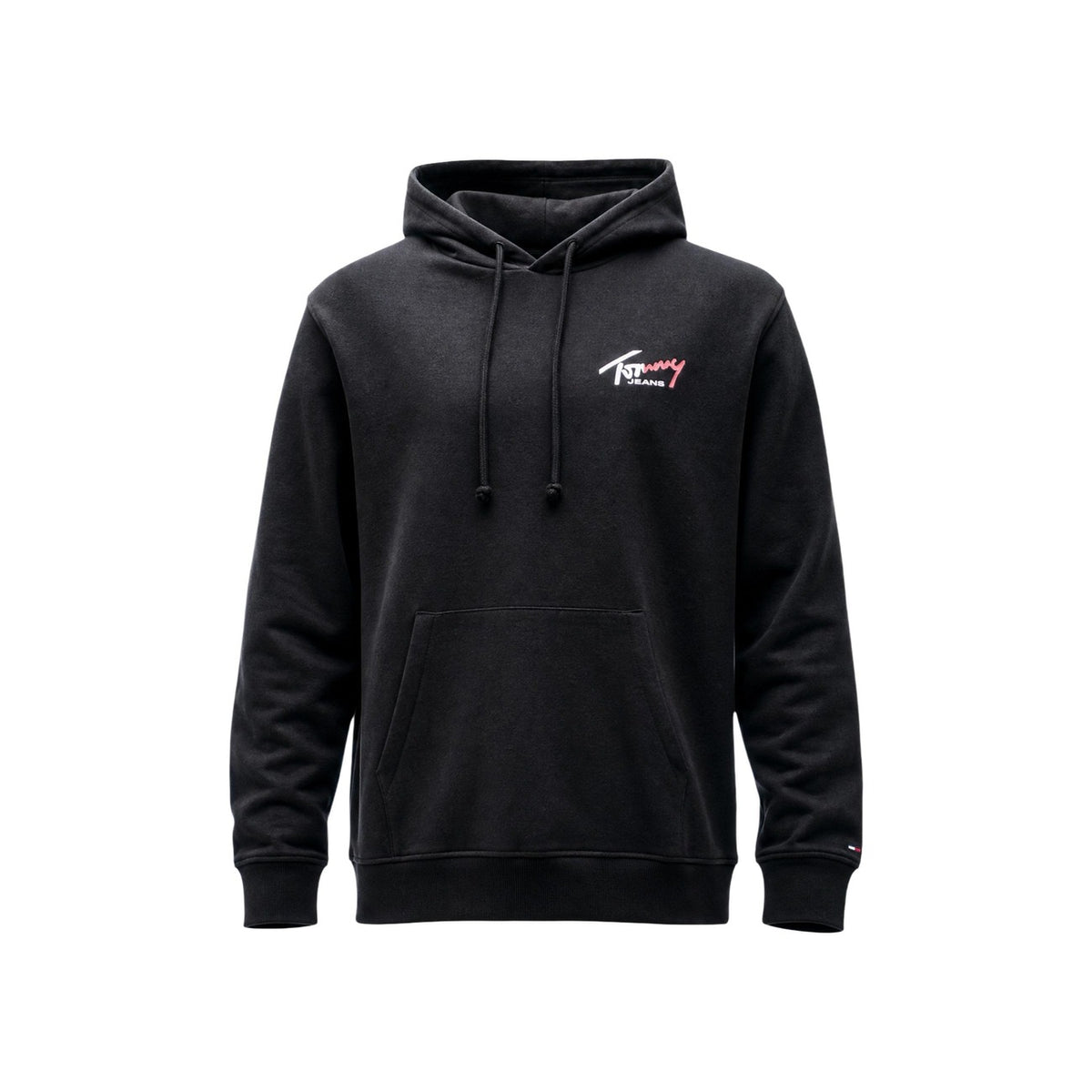Tommy Jeans — Sweat à capuche noir 100 % coton bio homme — vue 4
