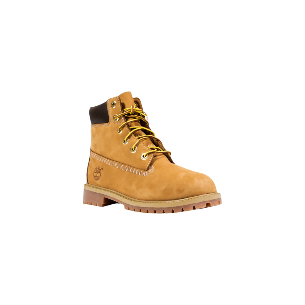 Timberland — Bottes réf. TB112909 en cuir beige femme — vue 2