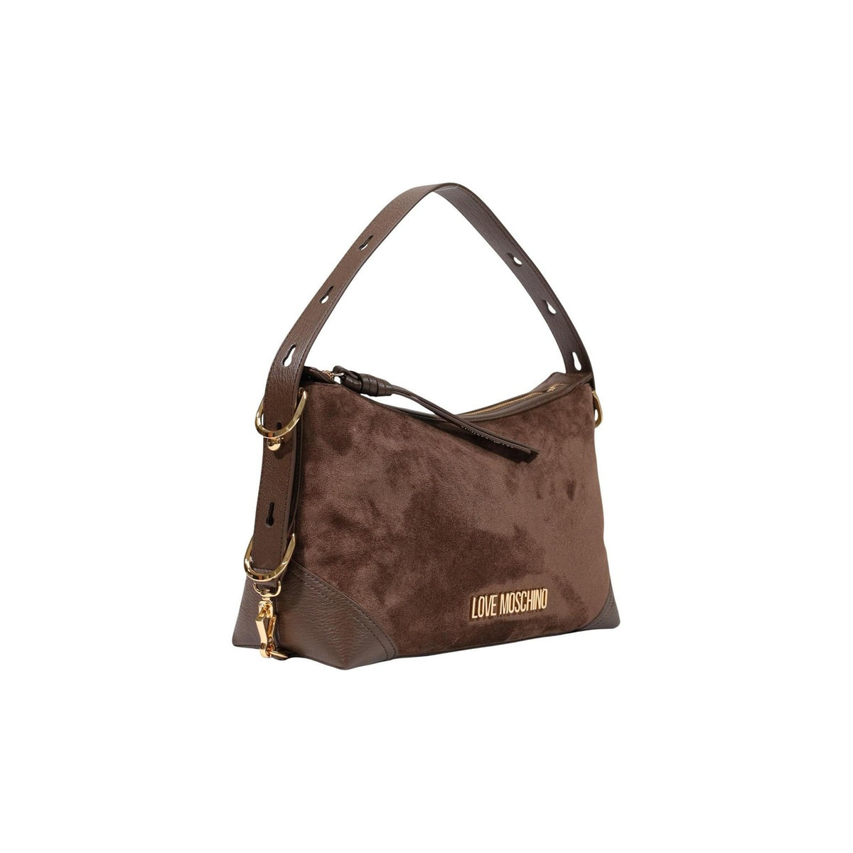 Love Moschino — Brown handbag 9 × 18 × 9 cm women — view 2