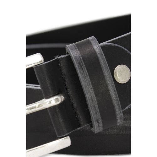 Antony Morato — Ceinture en cuir noir homme — vue 2