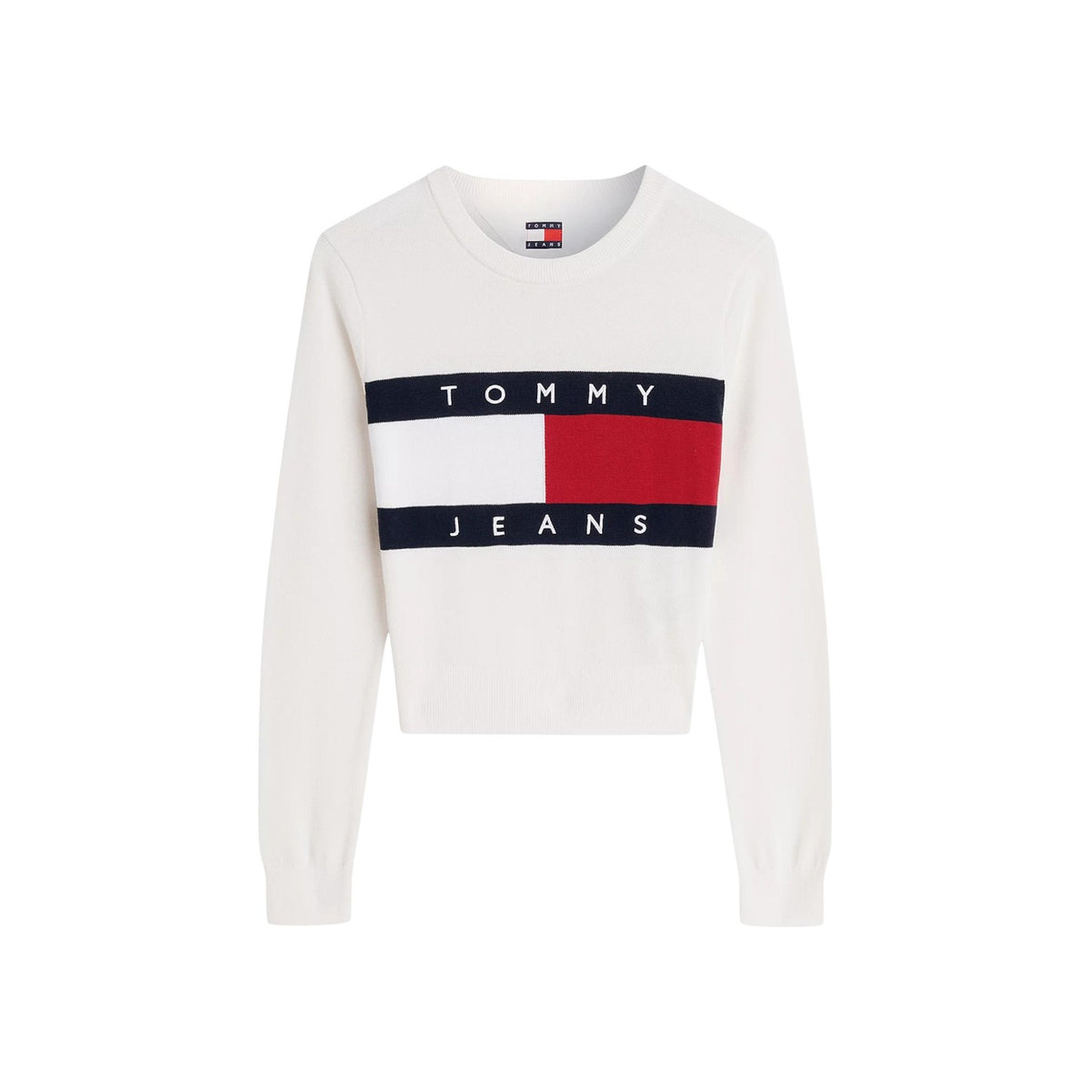 Tommy Jeans — Wit sweatshirt met print voor dames — afbeelding 5