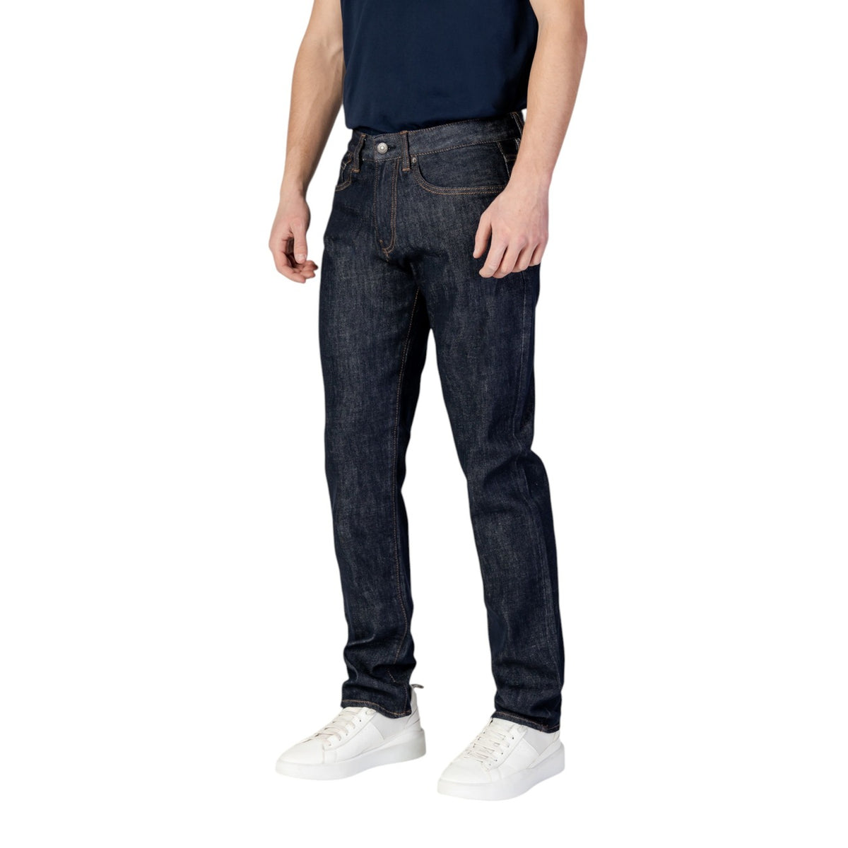 Armani Exchange — XM000049 blue stretch jeans for men — view 2