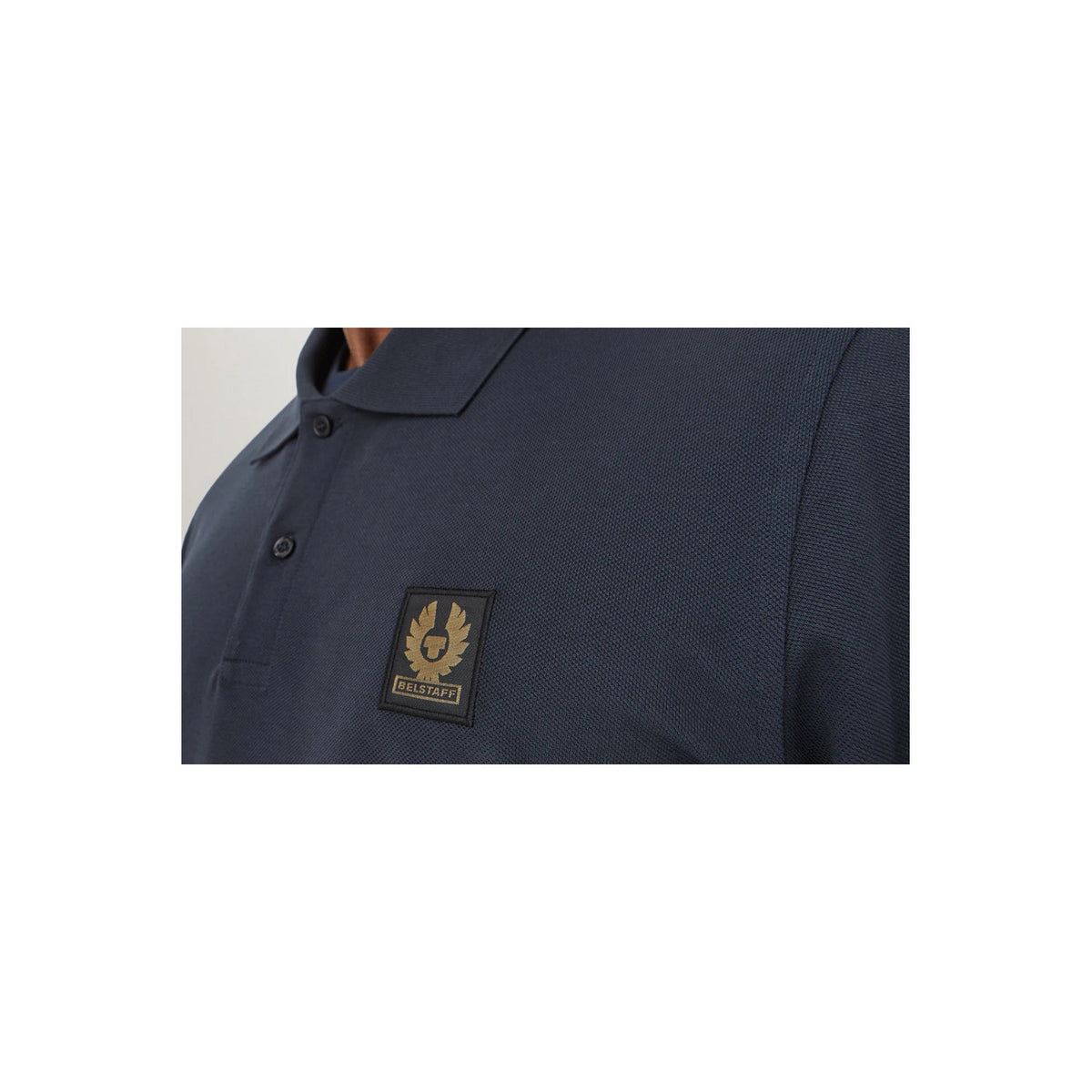 Belstaff — Polo manches longues bleu homme B_44827 — vue 3