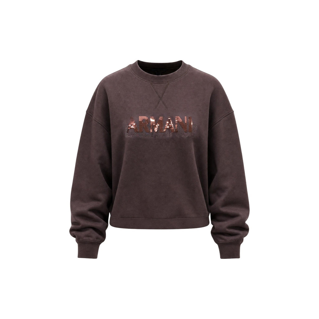 Armani Exchange — Women’s brown stretch sweatshirt