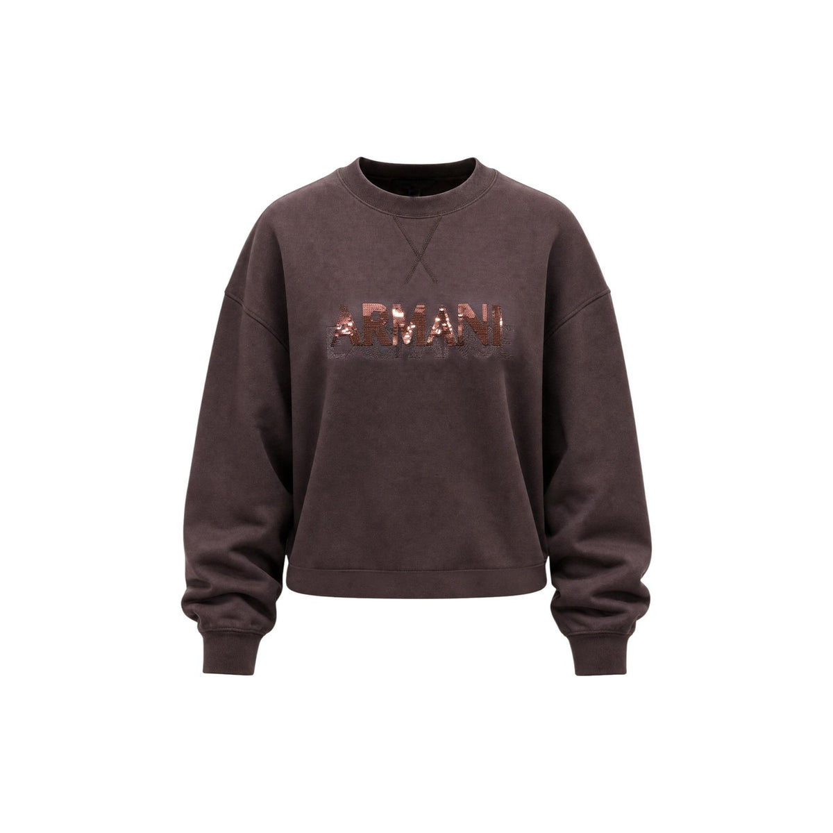 Armani Exchange — Sweat stretch marron femme