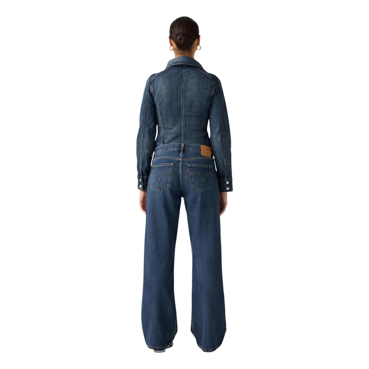 Levi’s — Women’s worn-effect blue Low Loose jeans — view 4