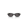 Vogue Eyewear — Ronde zonnebril van zwart metaal voor dames