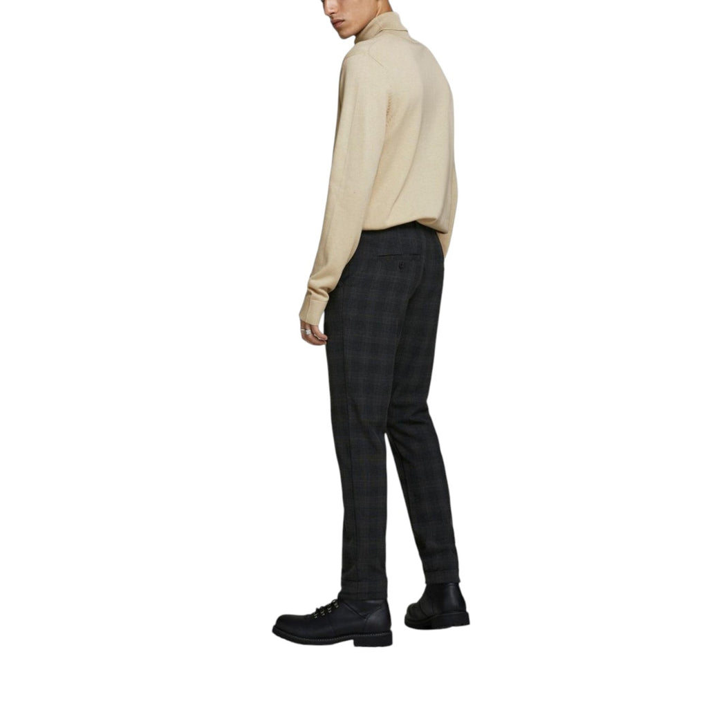 Jack & Jones — Emil beige turtleneck sweater for men — view 4