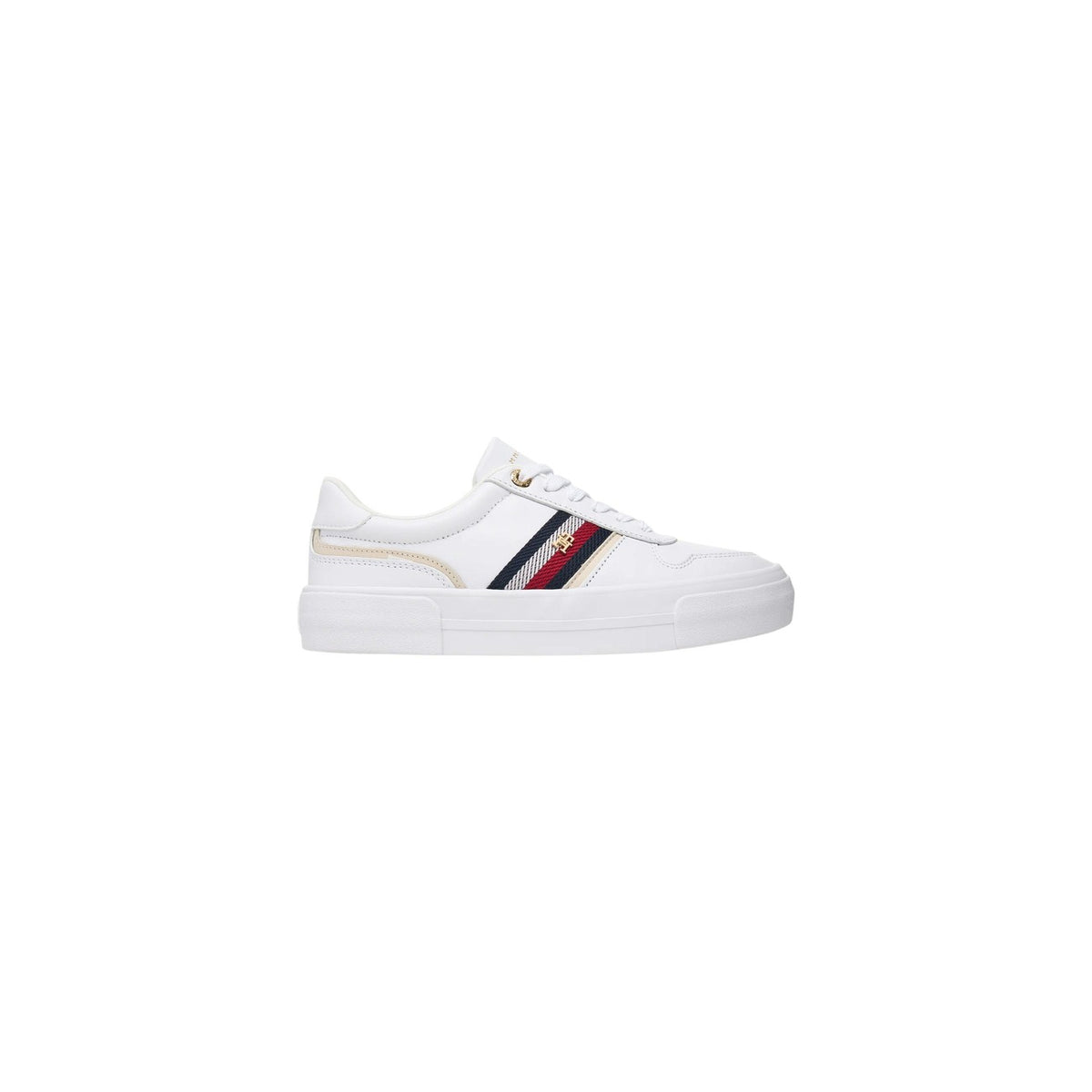 Tommy Hilfiger — Women’s white leather sneakers