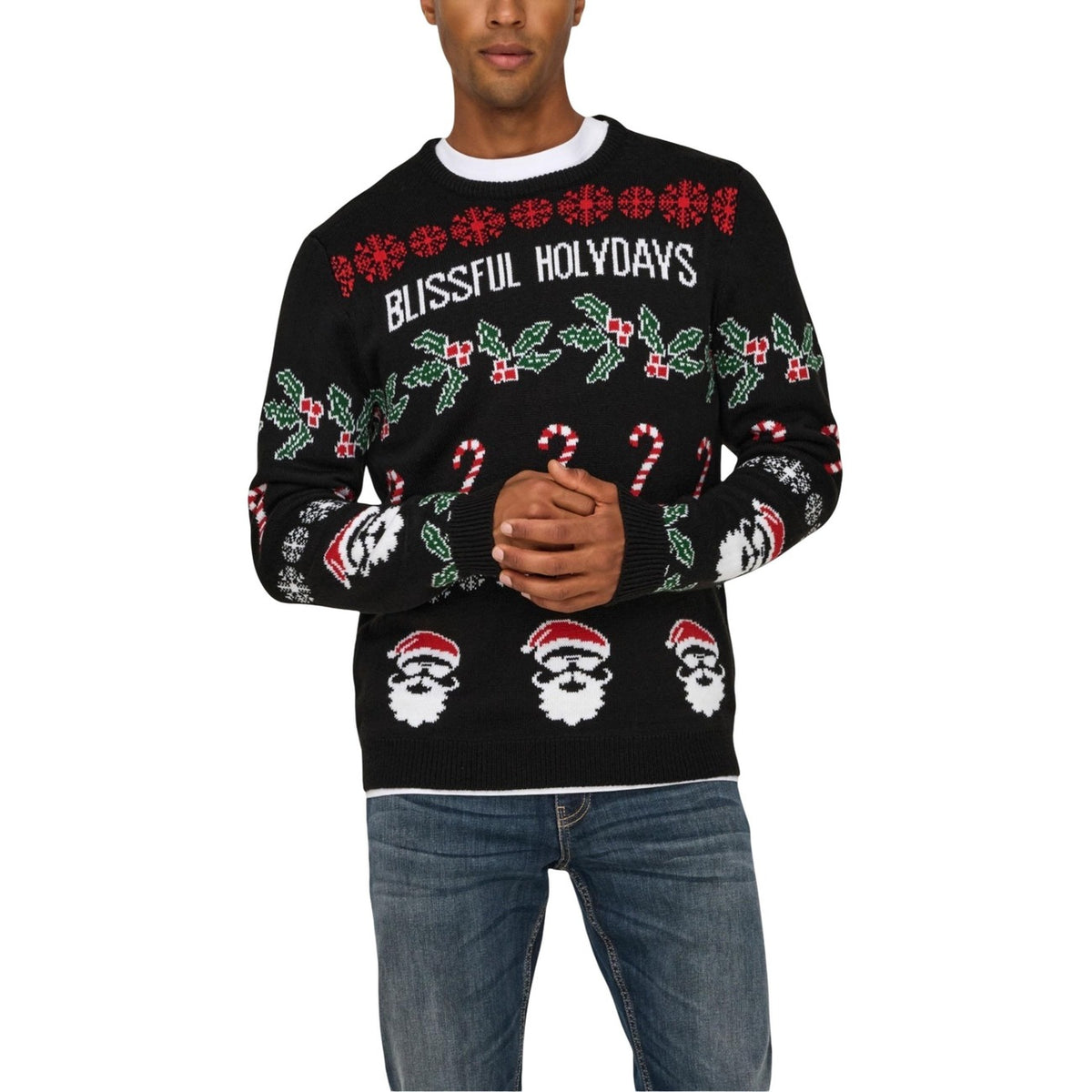 Only & Sons — Pull col rond homme — vue 5