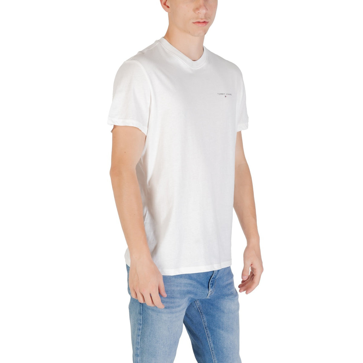 Tommy Jeans — T-shirt beige en coton bio homme — vue 3