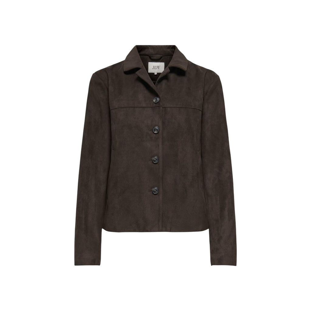 Jacqueline de Yong — Veste Nico effet daim marron femme — vue 2