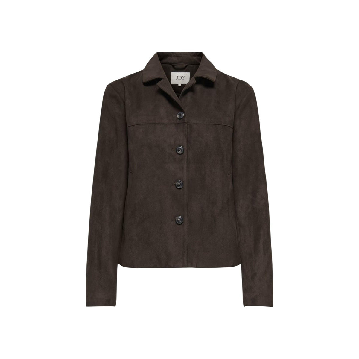 Jacqueline de Yong — Veste Nico effet daim marron femme — vue 2