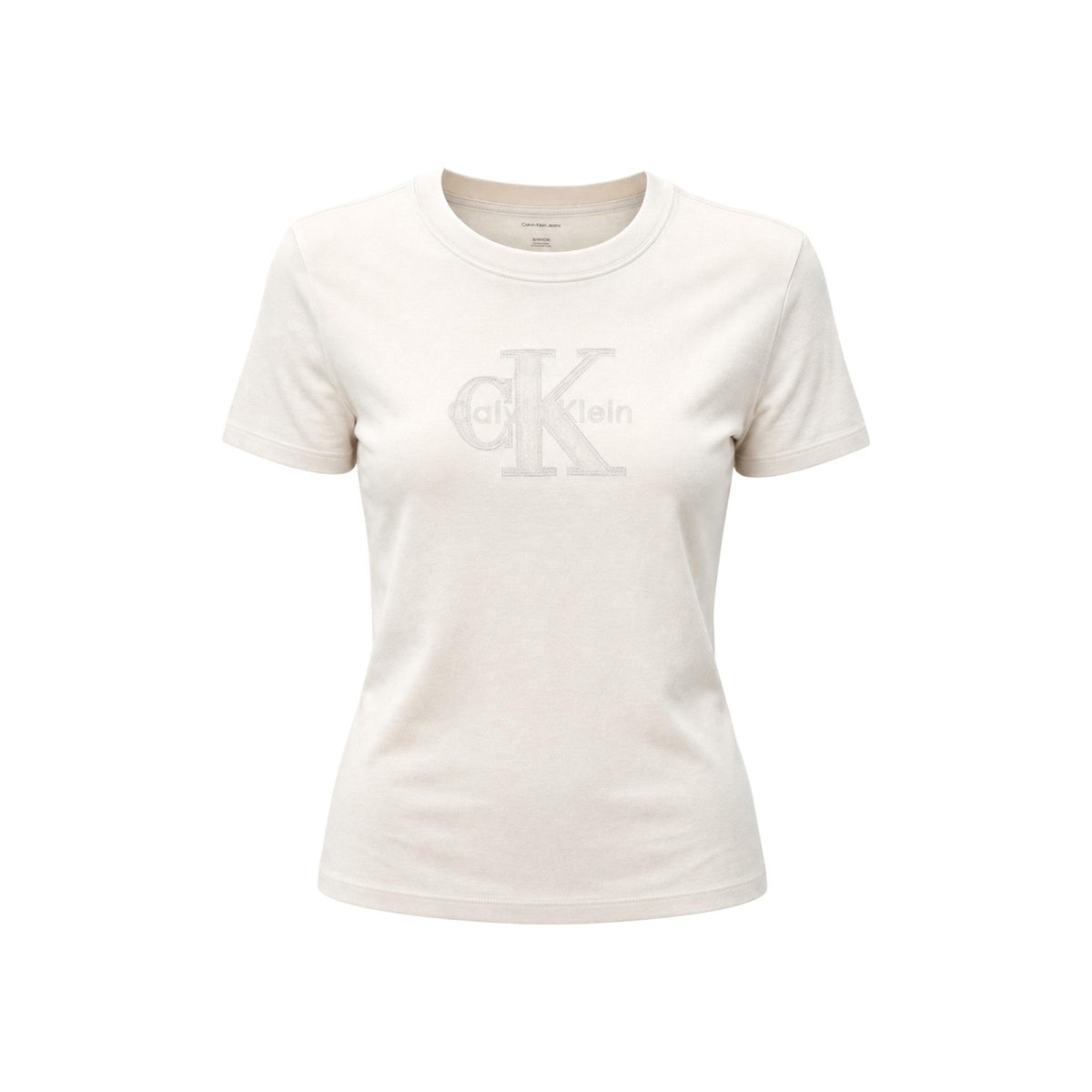 Calvin Klein Jeans — T-shirt blanc femme — vue 2