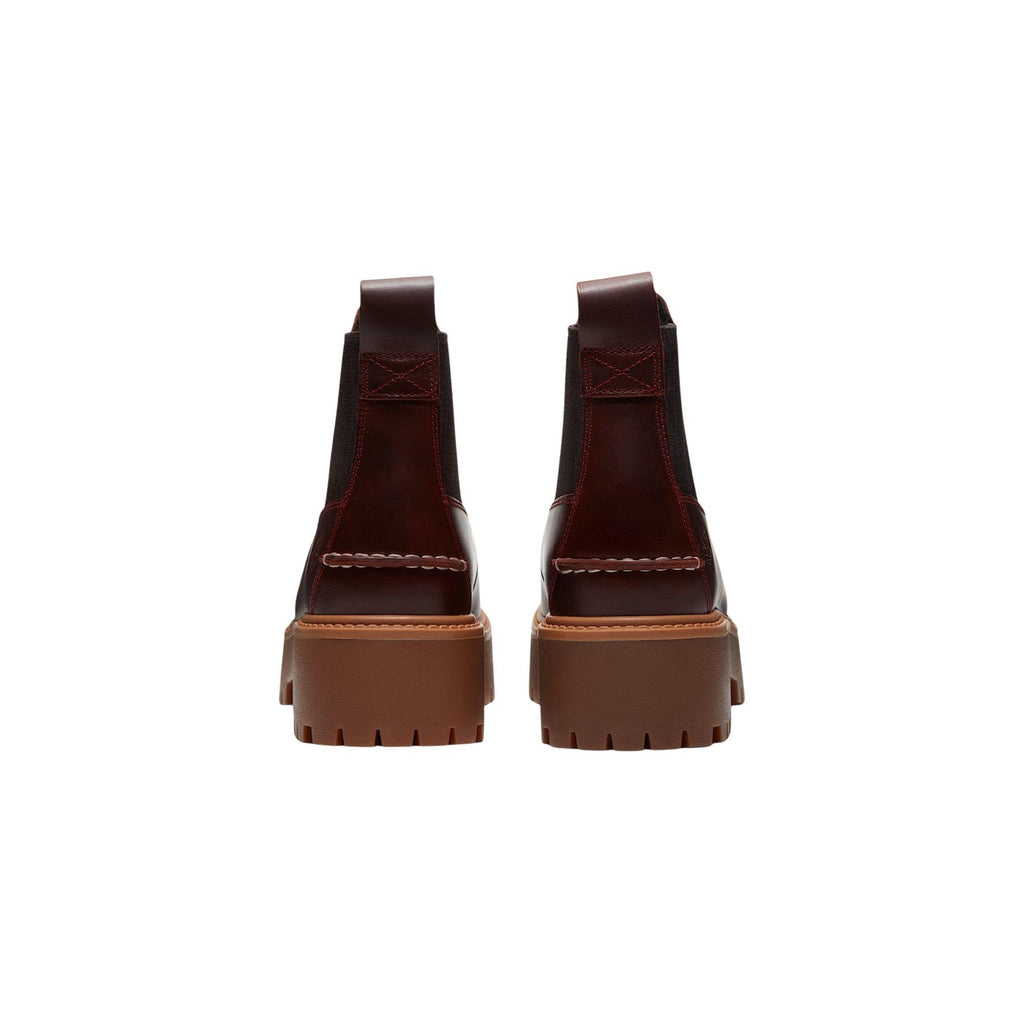 Timberland — Chelsea-enkellaarsjes Stone Street van bordeauxrood leer voor dames — afbeelding 4