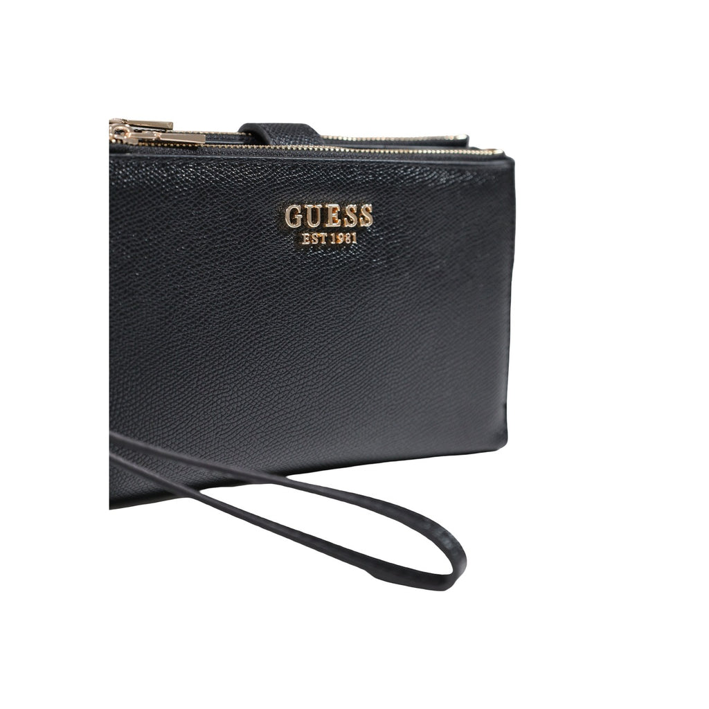 Guess — portemonnee Amorette SLG Med Dou voor dames - kleur zwart — afbeelding 5