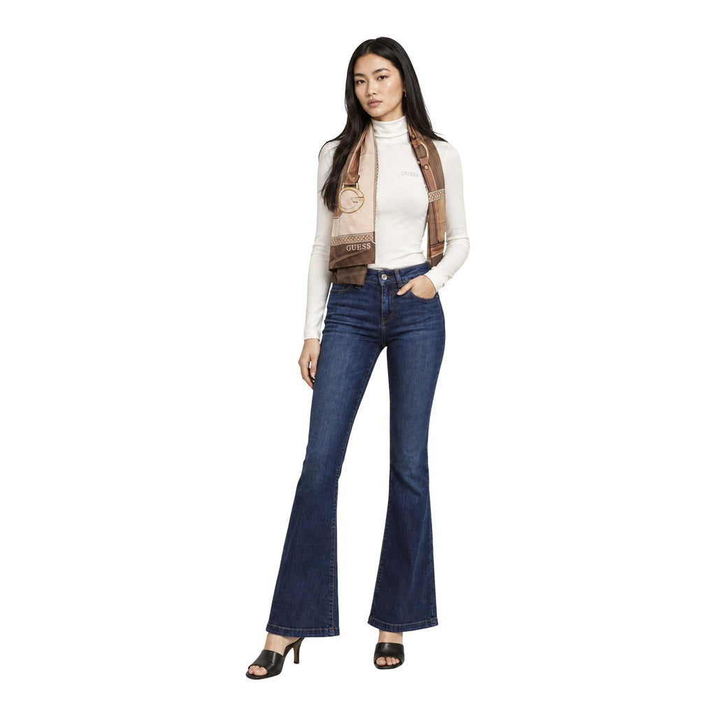 Guess — Foulard Camden imprimé 120 × 120 cm femme — vue 5 — Marron