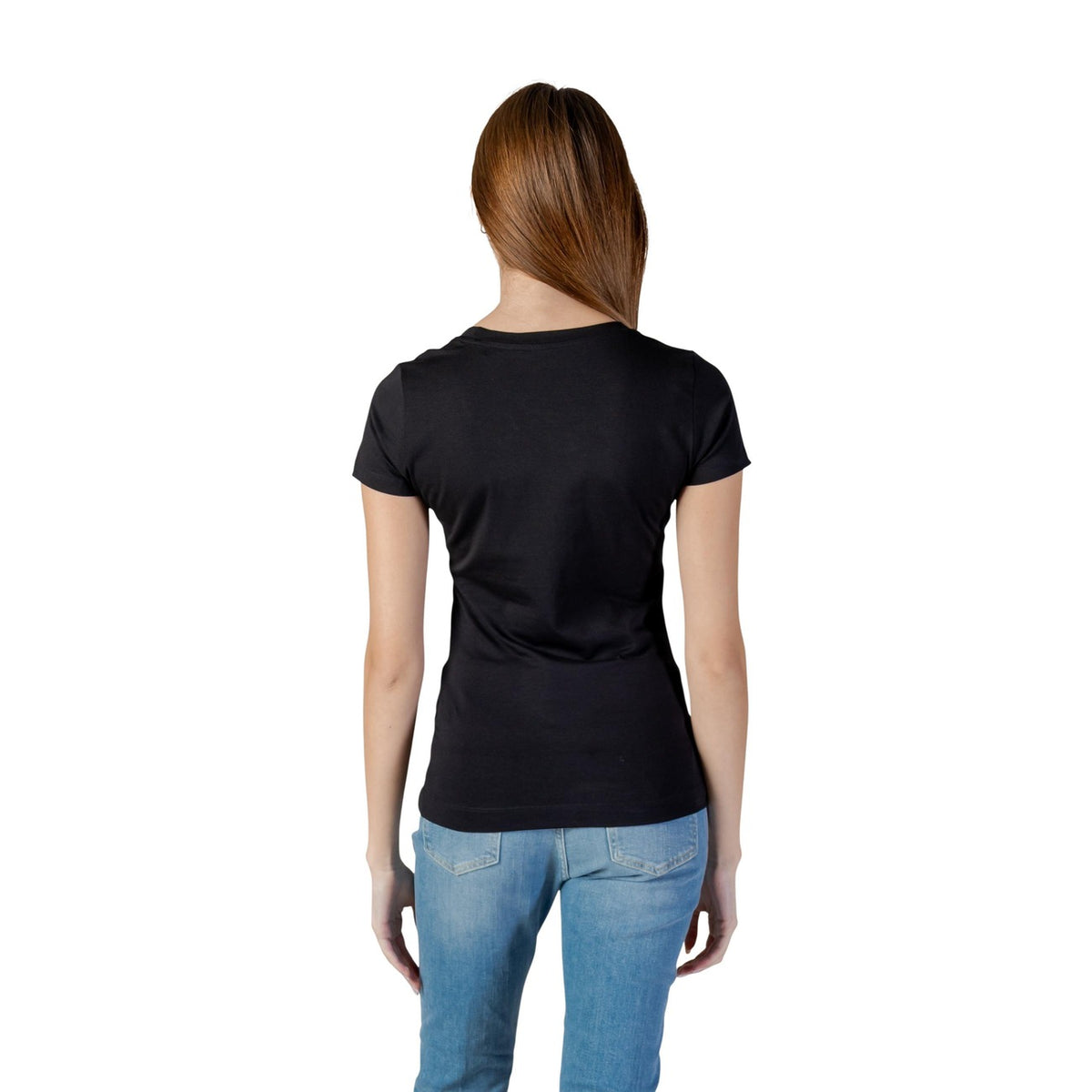 Guess — Camelia Triangle Tee women's t-shirt - black color — view 2