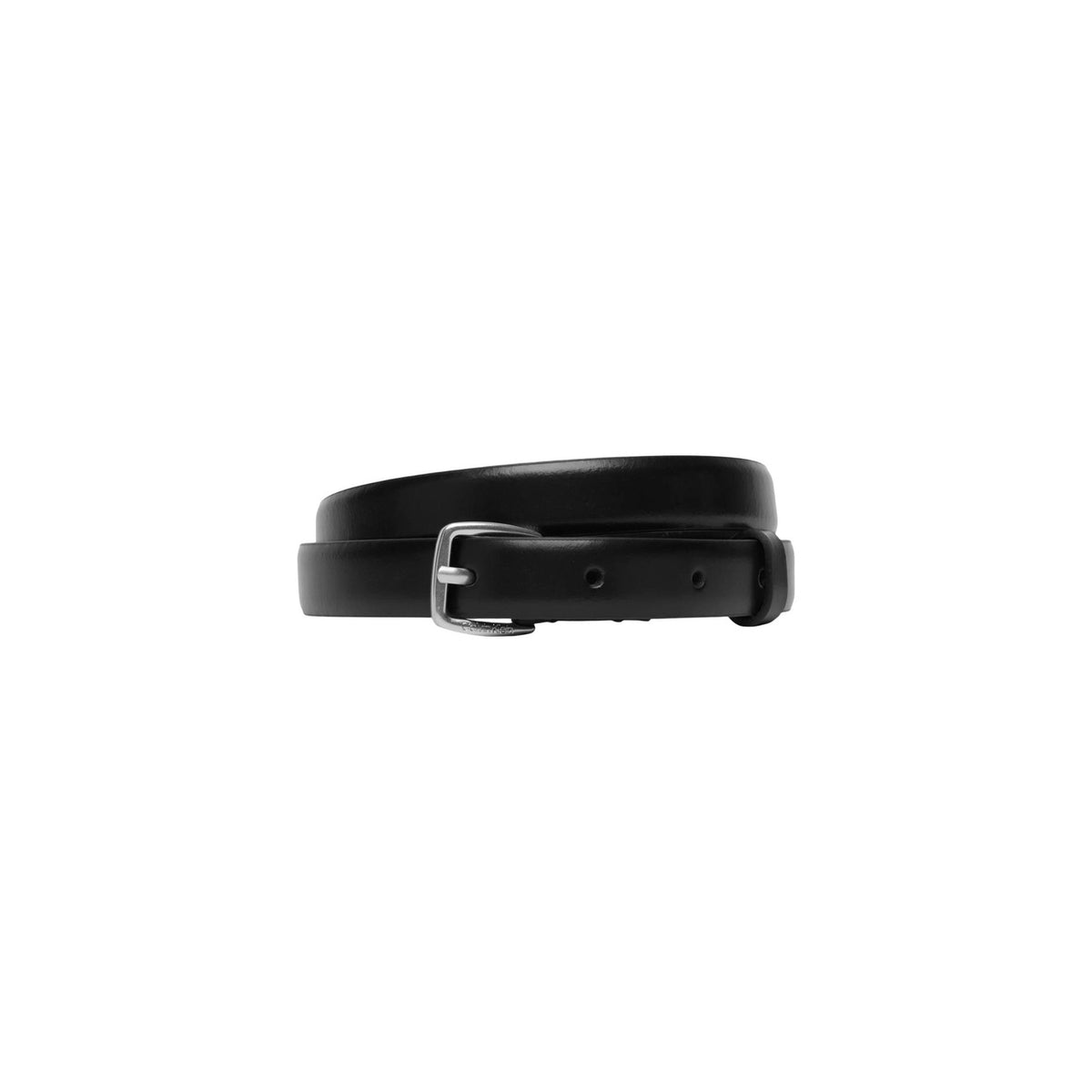 Calvin Klein — Ceinture Essential Buckle 20 mm noire en cuir femme