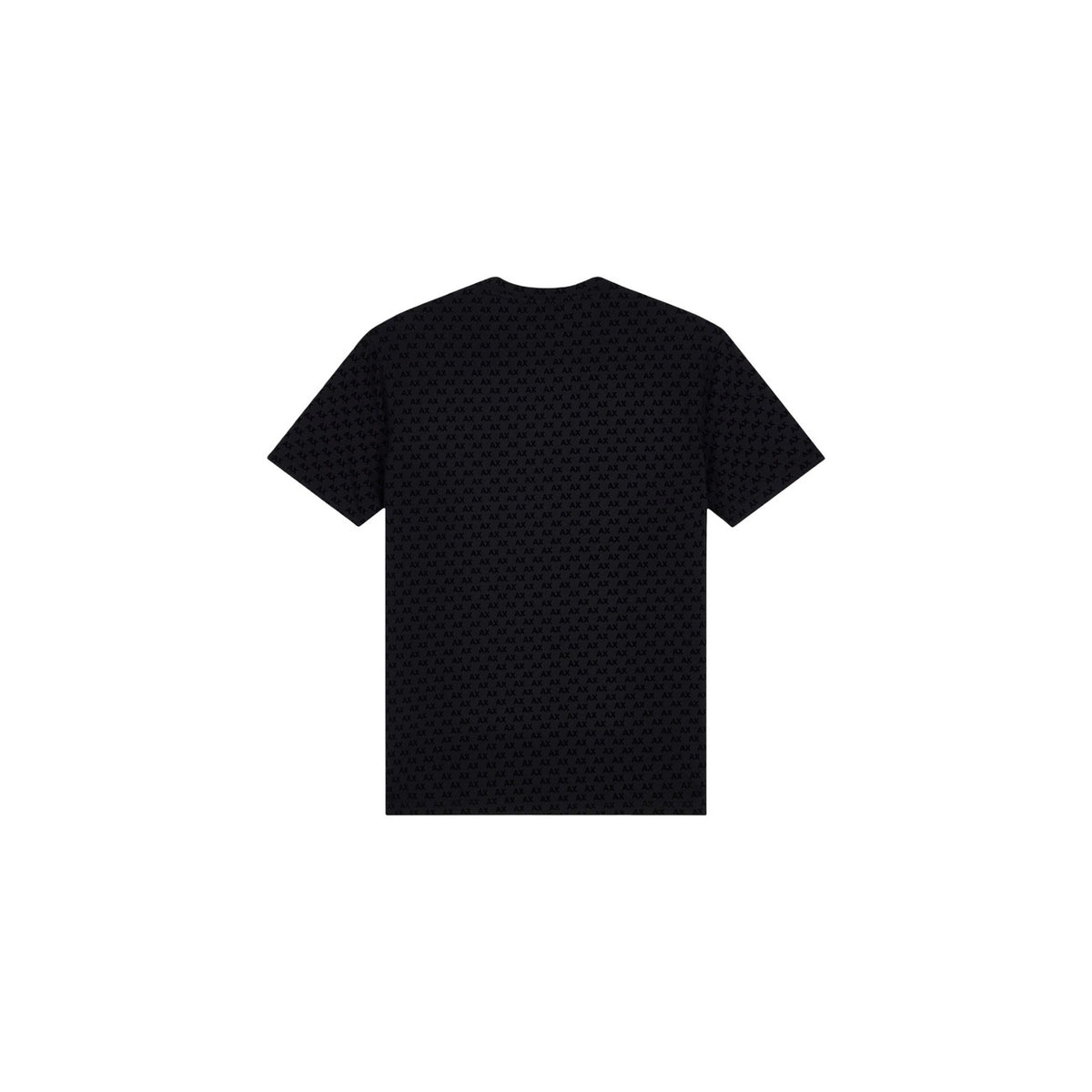Armani Exchange — T-shirt imprimé noir en coton homme — vue 4