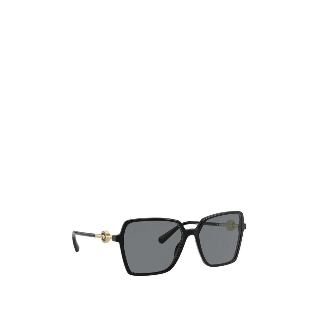 Versace — Lunettes de soleil carrées en acétate noir 58 mm femme — vue 3