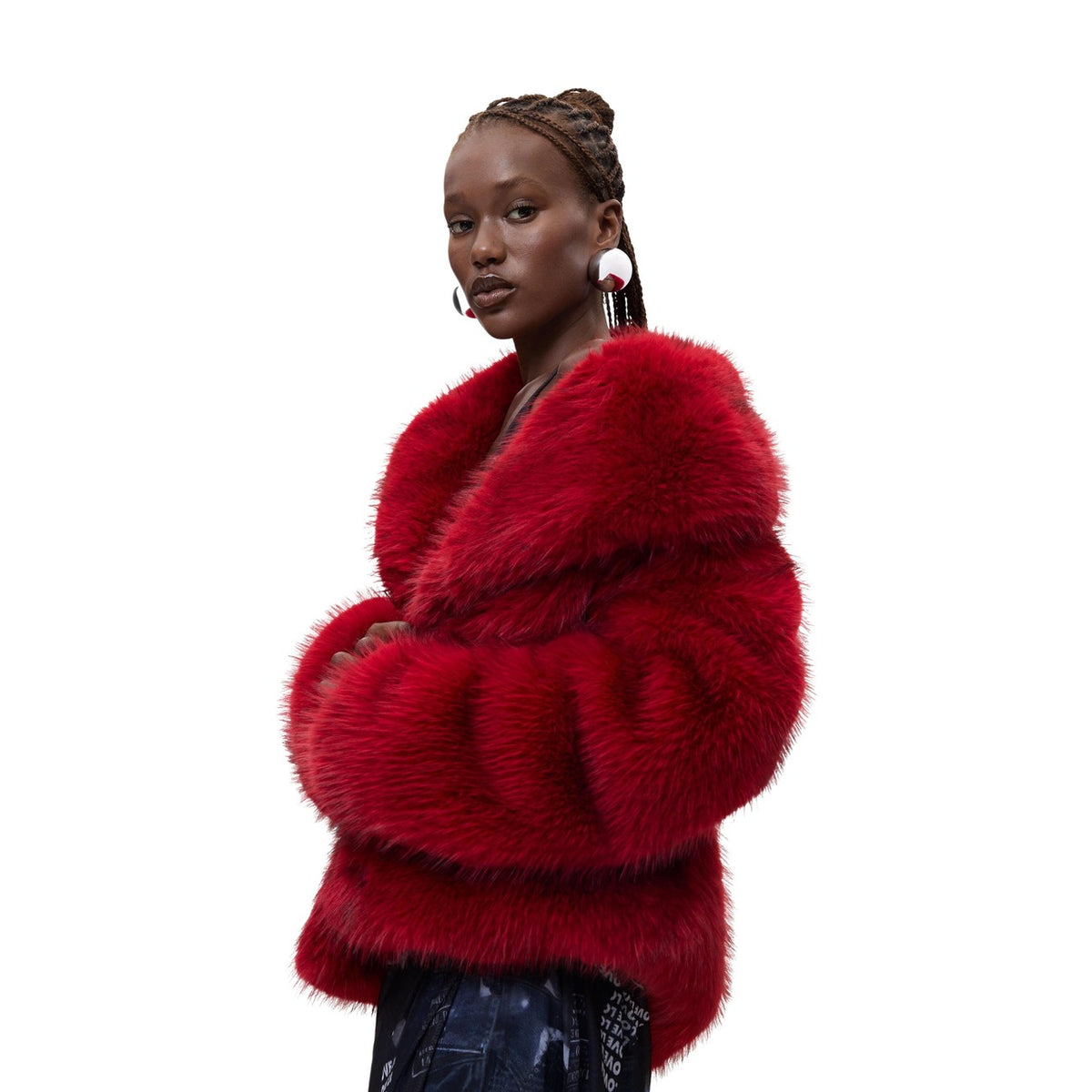 Desigual — Rode mantel Crudelia voor dames